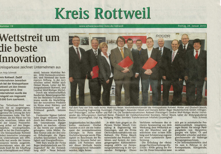 reger-pipac-historie-2014-auszeichnung-innovationspreis